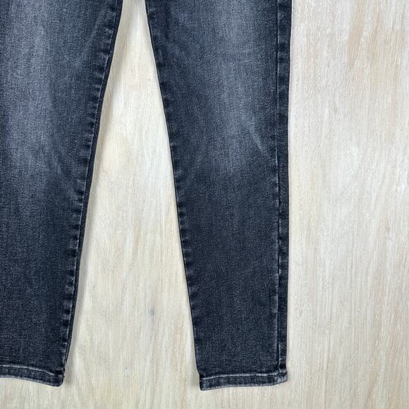 Frame Le One Skinny Jeans Size 1 Black Denim Jeans High Rise Dark Wash (US 4) - Picture 4 of 16
